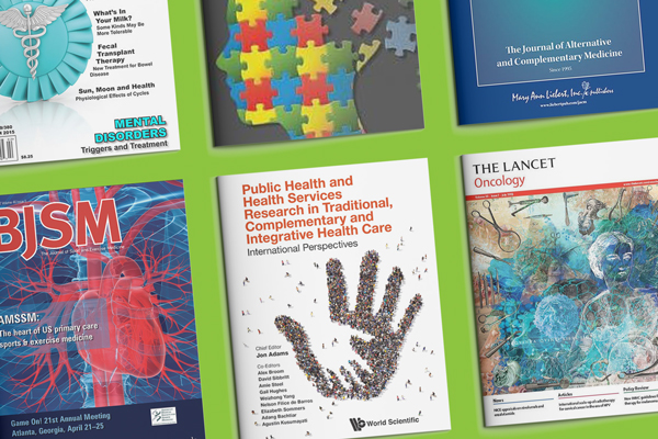 A collage of various scientific journal covers where CCNM research has been published
