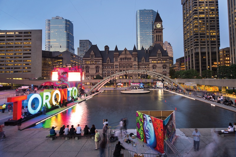 Nathan Phillips Square at Toronto's City Hall